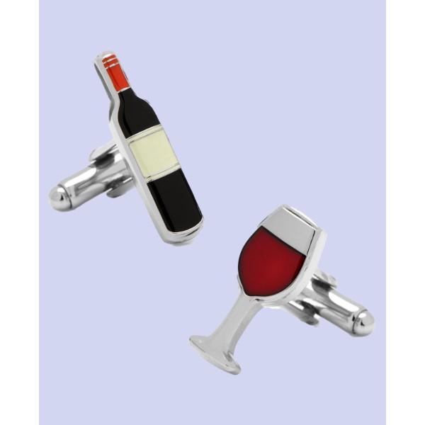 Wine and Bottle Cufflinks