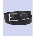 Men's Square-Buckle Cut-Edge Leather Belt