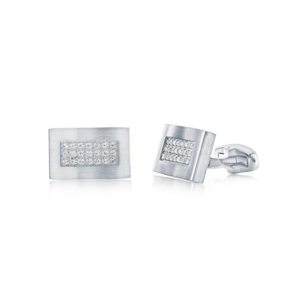 Stainless Steel, Rectangle Cuff Links