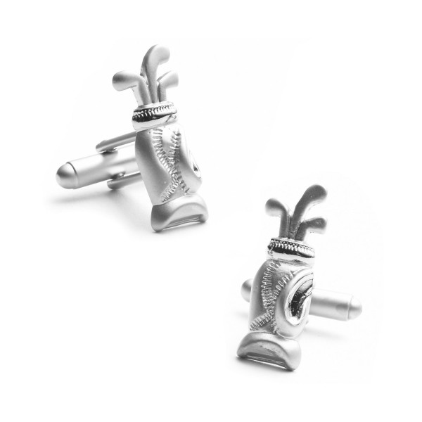 Plated Golf Bag Cufflinks