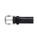 Men's Inlay Signature Double Stitch Leather Belt