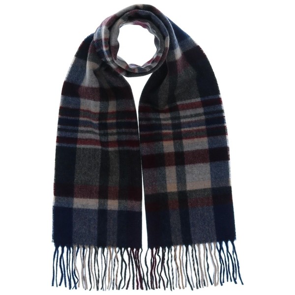 Men's Cashmere Striped Plaid Scarf