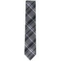 Men's Contrast Stripe Plaid Tie