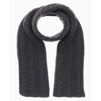 Men's Solid Cable Knit Scarf Men's Solid Cable Kn...