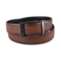 Men's Faux Leather Reversible Texture Embossed Belt