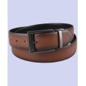 Men's Faux Leather Reversible Texture Embossed Belt