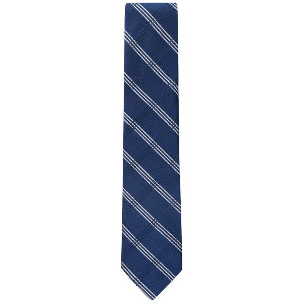 Men's Striped Grid Tie