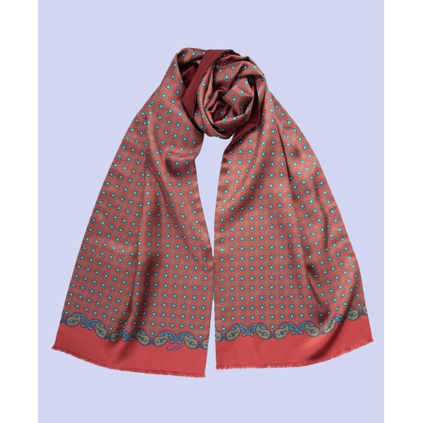 Men's Wool Backed Silk Scarf for Men