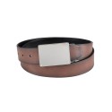 Men's Reversible Plaque Buckle Jean Belt