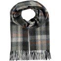 Cozy Men's Wool Blend Check Scarf