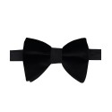 Men's Oversized Velvet Solid Bow Tie