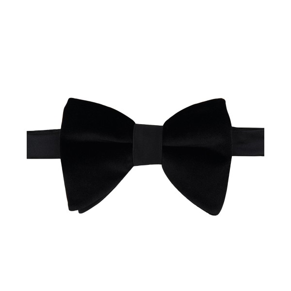 Men's Oversized Velvet Solid Bow Tie