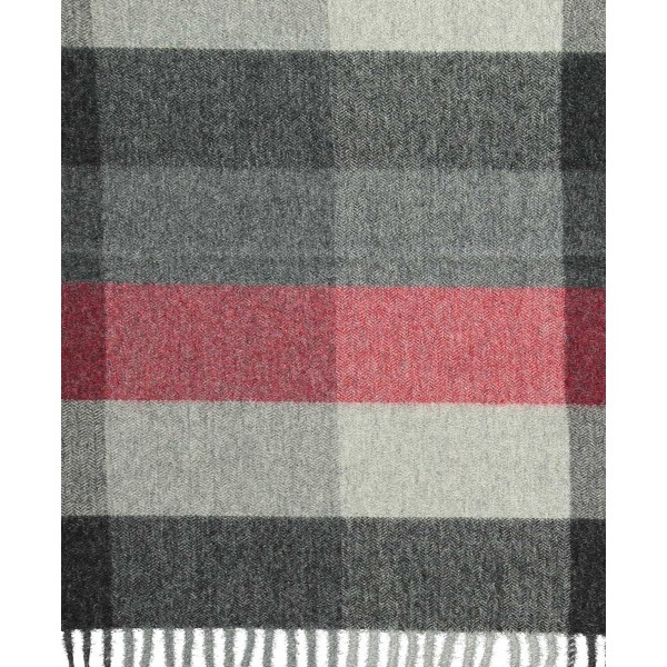 Men's Wool Blend Check Scarf