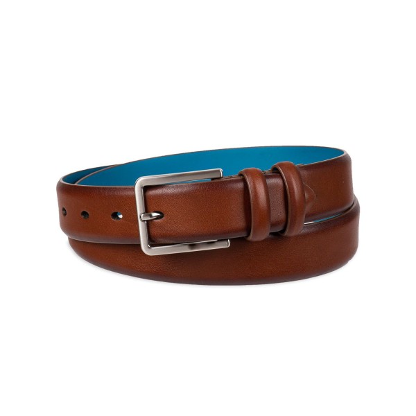 Men's Feather Edge Leather Dress Belt