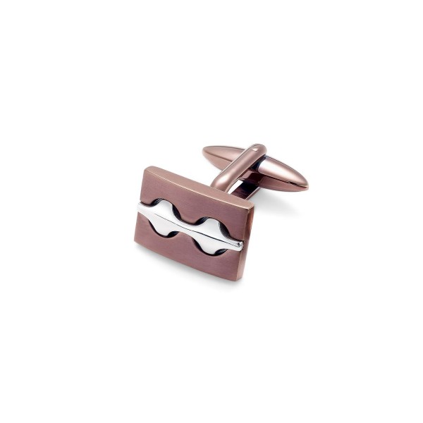 Men's Two-Tone Decorative Cuff Links