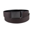 Men's Plaque Buckle Track Lock Belt