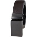 Men's Plaque Buckle Track Lock Belt