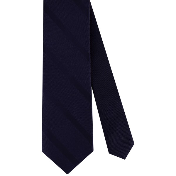 Men's Textured Woven Stripe Silk Tie