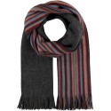 Men's Solid, Large Stripes Scarf