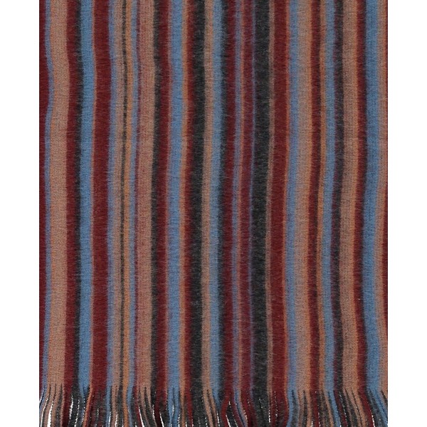 Men's Solid, Large Stripes Scarf